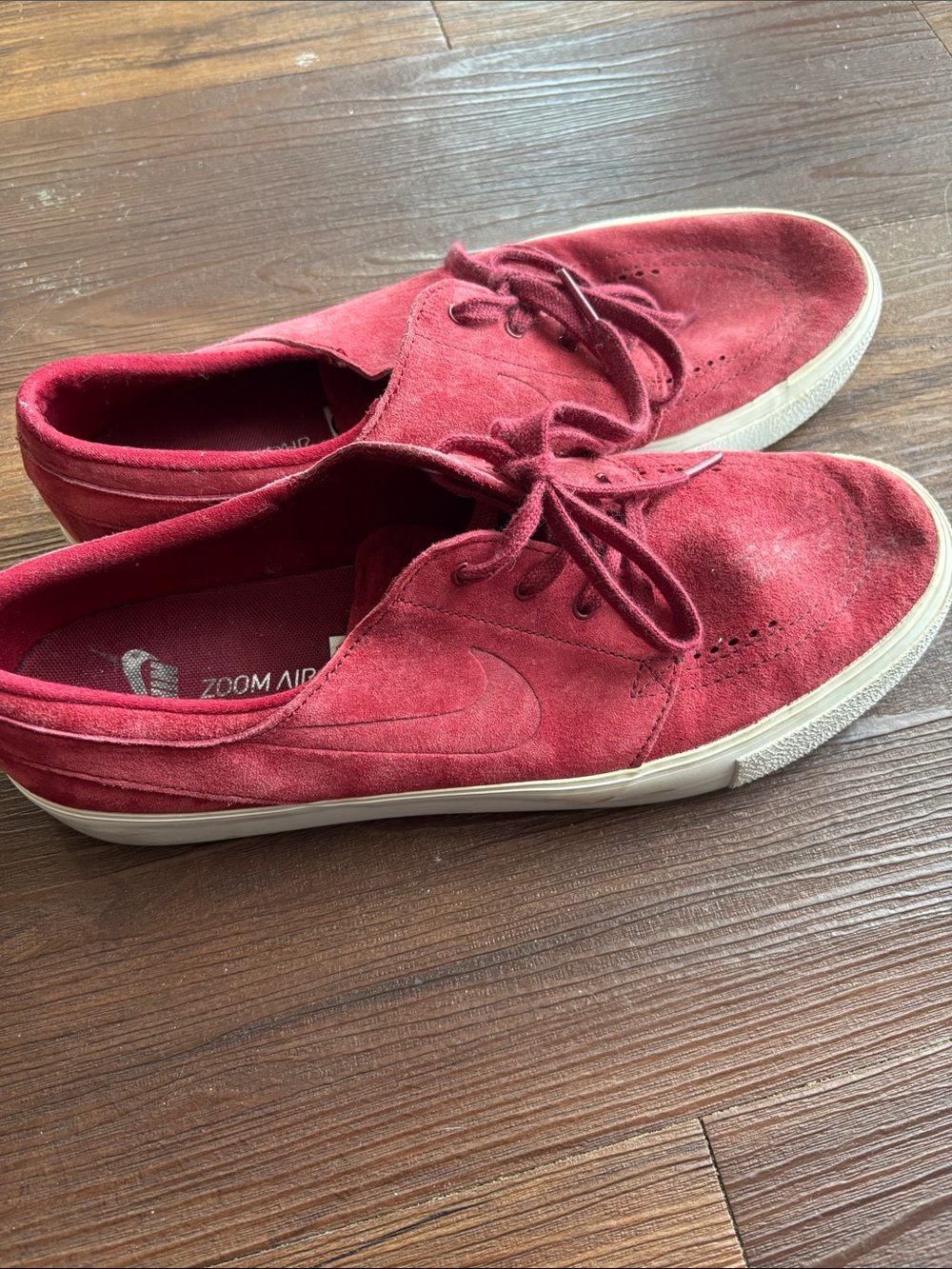 Nike SB Red Suede Skate Shoes